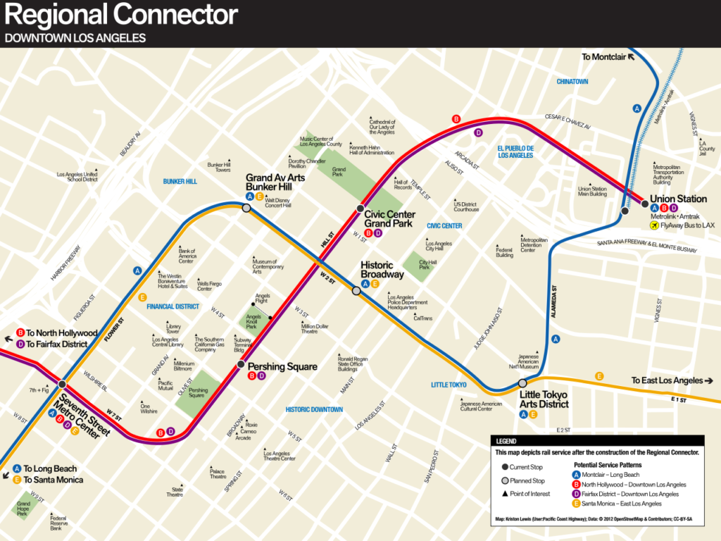 Regional Connector: A Light Rail Tunnel Through Downtown Los Angeles